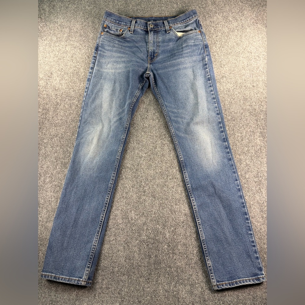 Levi's Men's Washed Blue Slim Straight Jeans